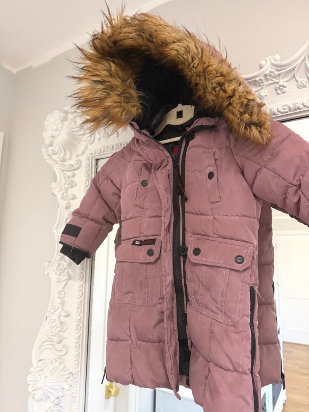 Canada Weather Gear Pink Girls Puffer Parka Coat Jacket